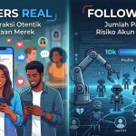 Perbedaan followers real dan followers bot untuk akun media sosial