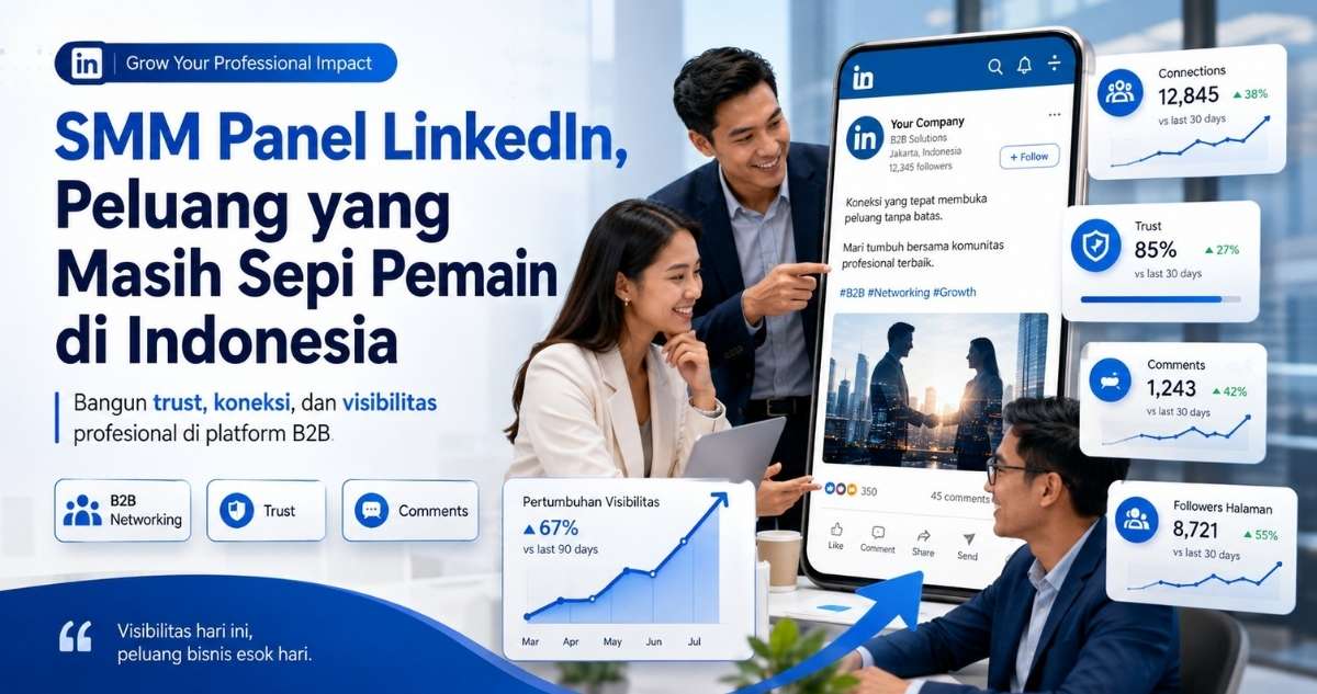 SMM panel LinkedIn masih jarang dibahas dibanding Instagram atau TikTok, padahal kebutuhannya nyata buat profesional dan bisnis B2B